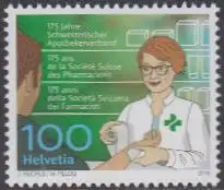 Schweiz MiNr. 2548 Apothekerverband, Apothekerin verbindet Handgelenk (100)