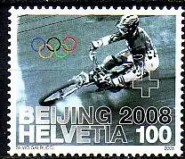 Schweiz Mi.Nr. 2066 Olympische Sommerspiele, Radsport Mountainbike (100)