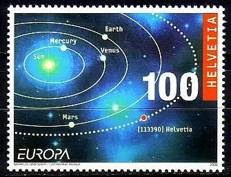 Schweiz Mi.Nr. 2101 Europa 09, Astronomie, Inneres Sonnensystem (100)