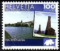 Schweiz Mi.Nr. 2111 Pro Patria, Via Rhenana (100+50)