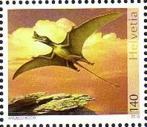 Schweiz Mi.Nr. 2169 Saurierfossilien, Flugsaurier (140)