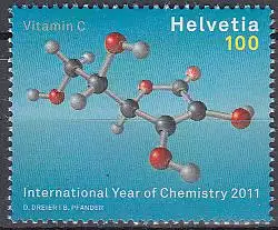 Schweiz Mi.Nr. 2192 Int. Jahr der Chemie, Molekülmodell (100)