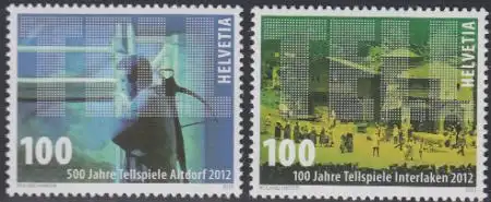 Schweiz Mi.Nr. 2246-47 Tellspiele Altdorf und Interlaken, skl. (2 Werte)