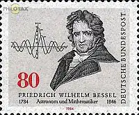 D,Bund Mi.Nr. 1219 Bessel, Astronom und Mathematiker (80)