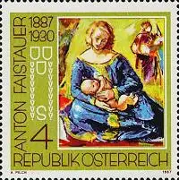 Österreich Mi.Nr. 1874 Die große blaube Madonna, Gemälde von Faistauer (4)