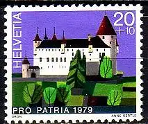 Schweiz Mi.Nr. 1156 Pro Patria, Schloss Oron (20+10)