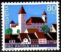 Schweiz Mi.Nr. 1159 Pro Patria, Schloss Rapperswil (80+40)