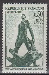 Frankreich MiNr. 1464 Jahrestag der Befreiung, Denkmal (0,50+0,05)