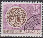 Frankreich MiNr. 1477 Freim.m.Vorausentwertung, Keltische Münze (0,25)