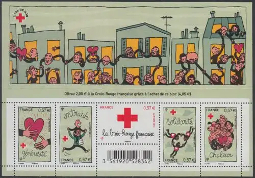 Frankreich MiNr. Block 208 Rotes Kreuz