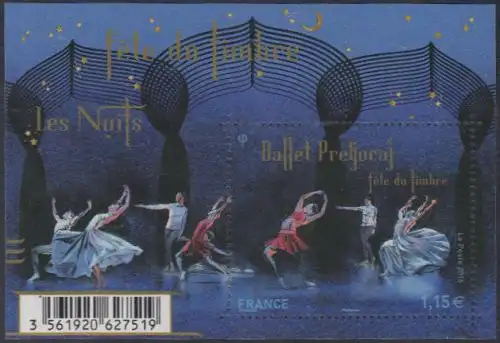 Frankreich MiNr. Block 305 Fest der Briefmarke, Ballett Les Nuits