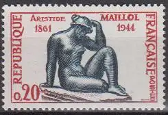 Frankreich MiNr. 1334 Aristide Maillol, Bildhauer, Statue Der Gedanke (0,20)