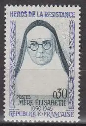 Frankreich MiNr. 1345 Widerstandskämpfer Mutter Elisabeth (0,30)