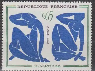 Frankreich MiNr. 1373 Gemälde Blaue Akte von Henri Matisse (0,65)