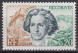 Frankreich MiNr. 1432 Bed.Europäer, Ludwig van Beethoven, Geburtshaus Bonn (0,20)