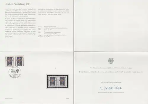 Berlin Mi.Nr. 648 Preußen-Ausstellung Pour le mérite (je 2 x ** und o)