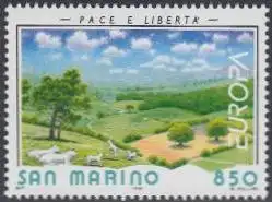 San Marino Mi.Nr. 1608 Europa 95, Frieden und Freiheit Schafe i.Landschaft (850)