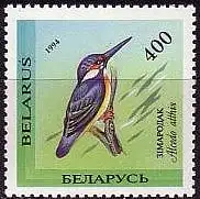 Weißrußland Mi.Nr. 70 Freim. Gefährdete Vogelarten Eisvogel (400)