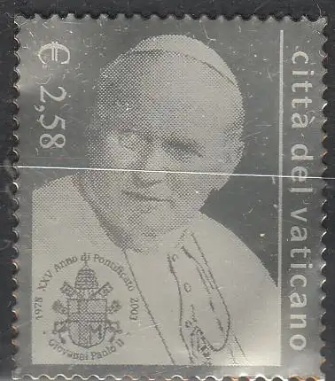 Vatikan Mi.Nr. 1428 25 J. Pontifikat Johannes Paul II., s.kleb. (2,58)