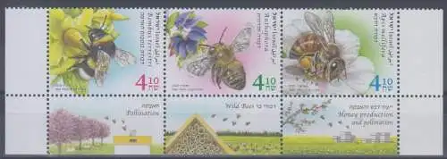 Israel Mi.Nr. 2719-2721 Bienen (Dreierstreifen)