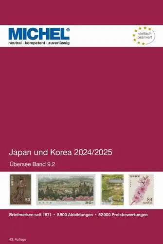 Michel Übersee Katalog, Band 9, Teil 2, Japan und Korea 2024/2025  EVT 8.11.2024