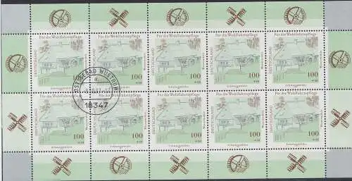 D,Bund Mi.Nr. Klbg. 1948 Wohlf. 97, Schwarzw.Wassermühle (m.10x1948)