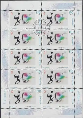 D,Bund Mi.Nr. Klbg. 2121 EXPO 2000 Chinesische Kalligraphie (m.10x2121)