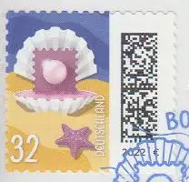 D,Bund Mi.Nr. 3711 Freimarke Welt der Briefe Muschel mit Perlen-Briefmarke skl