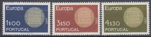 Portugal Mi.Nr. 1092-1094 Europa 1970 (3 Werte)