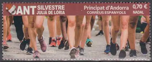 Andorra span Mi.Nr. 518 Weihnachten 2021 / Silvesterlauf (0,70)