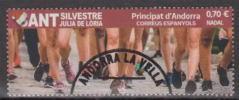 Andorra span Mi.Nr. 518 Weihnachten 2021 / Silvesterlauf (0,70)