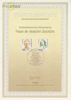 D,Bund Mi.Nr. 26/89 Freim., Frauen CélineVogt, F. Hensel (Marken MiNr.1432-1433)