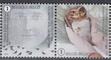 Belgien MiNr. 5110-5111, 100 Jahre Belgische Gesellschaft Vogelschutz, Steinkauz