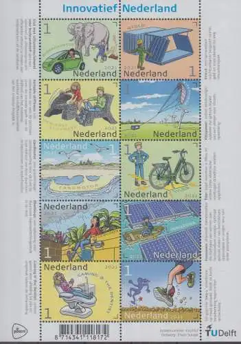 Niederlande Mi.Nr. 4032-4041 Innovationen (Klbg.)