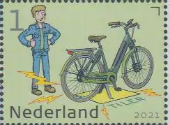 Niederlande Mi.Nr. 4037 Innovationen, Bodenfliesen, drahtloses Laden Efahrzeugen