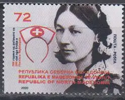 Nordmazedonien MiNr. 932, 200. Geburtstag von Florence Nightingale
