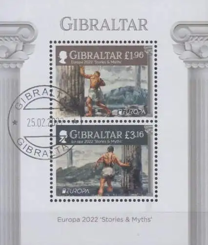 Gibraltar MiNr. Block 150 Europa 2022, Geschichten und Mythen