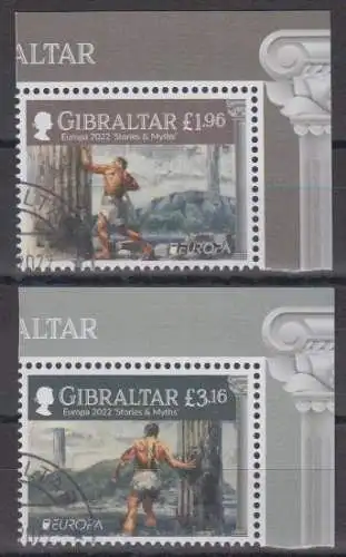 Gibraltar MiNr. 2042-2043 Europa 2022, Geschichten und Mythen