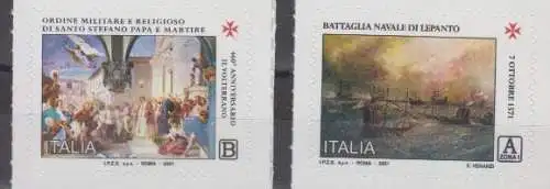 Italien MiNr. 4309-4310 St.-Stephans-Orden / Seeschlacht von Lepanto