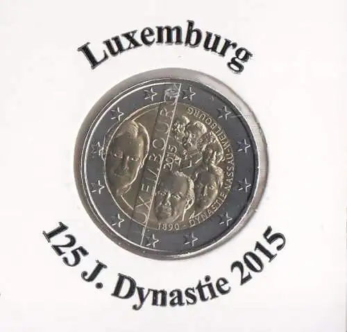 Luxemburg 2015 Dynastie Nassau-W.