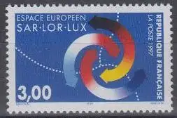 Frankreich Mi.Nr. 3252, Europäische Region Saar - Lor - Lux