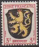 D,Franz.Zone,allg.Ausgabe Mi.Nr. 2 Wappen Pfalz (3 Pf)