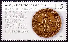 D,Bund Mi.Nr. 2511 650 Jahre goldene Bulle, Goldsiegel König Karls V. (145)