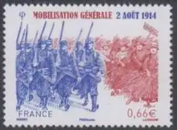 Frankreich MiNr. 5948 1.Weltkrieg, Mobilmachung (0,66)