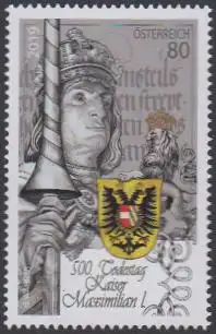 Österreich MiNr. 3457 Kaiser Maximilian I, römisch-deutscher Kaiser (80)