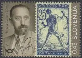 Slowenien MiNr. 1346 Jahrestag der 1.Briefmarkenausgabe f.Slowenien (0,43)