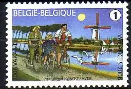 Belgien Mi.Nr. 3837 Sommermarke Familie bei Fahrradtour (1)