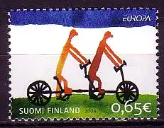 Finnland Mi.Nr. 1810 Europa 2006, Integration, Tandemfahrer (0,65)