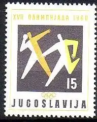 Jugoslawien Mi.Nr. 909 Olympische Spiele Rom 1960, Leichtathleten (15)