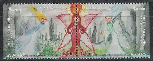 Bosnien-Herz. MiNr. 835-836 D Europa 2022 Geschichten und Mythen (Zdr. teilgez.)